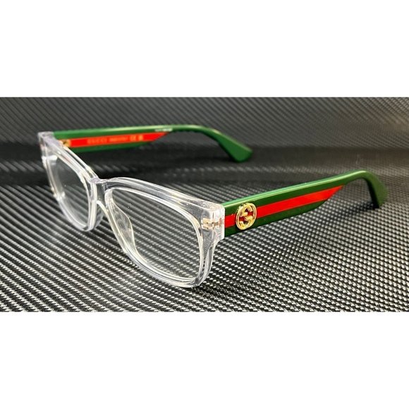Gucci Clear Stripe Women's 55mm Eyeglasses - Picture 1 of 5
